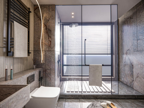 Bathroom full scene 57 3D Model