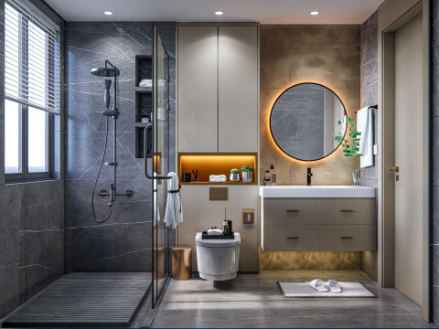 Bathroom full scene 79 3D Model