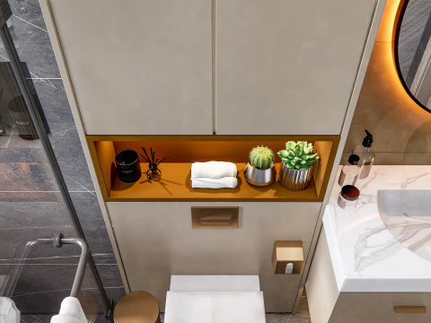 Bathroom full scene 79 3D Model