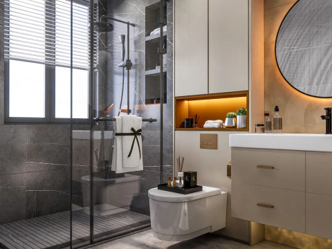 Bathroom full scene 79 3D Model