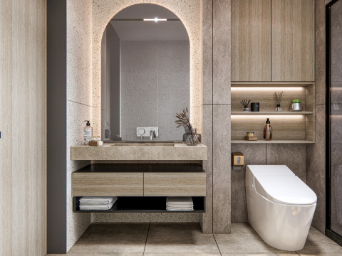 Bathroom full scene 80 Modèle 3D
