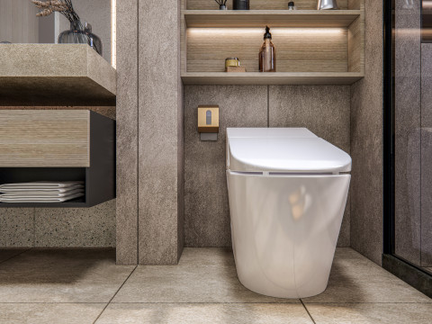 Bathroom full scene 80 Modèle 3D