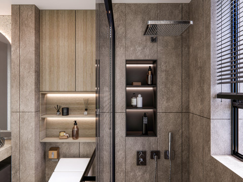 Bathroom full scene 80 Modèle 3D