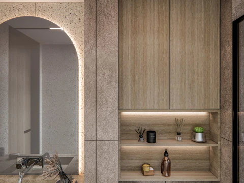 Bathroom full scene 80 3D Model