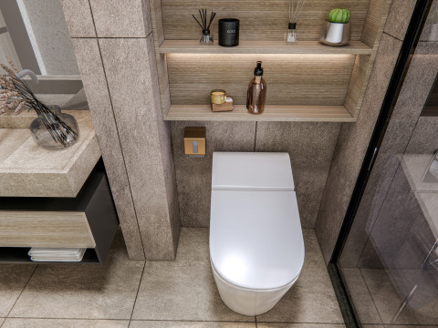 Bathroom full scene 80 Modèle 3D