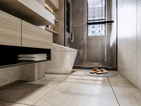 Bathroom full scene 80 3D Model