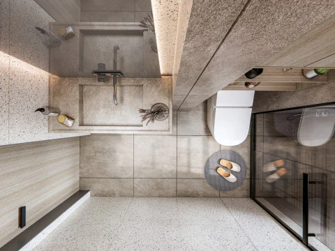 Bathroom full scene 80 3D Model