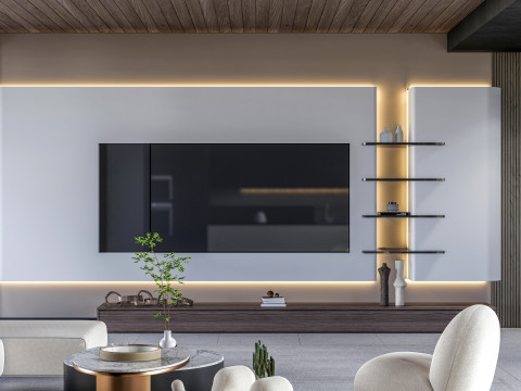 TV wall 2 3D मॉडल