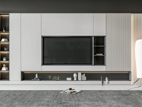 TV-Wand 14 3D Modell