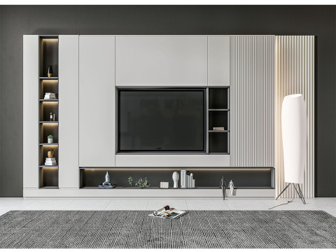 TV wall 14 3D मॉडल