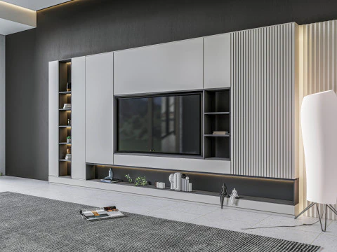TV wall 14 3D Model
