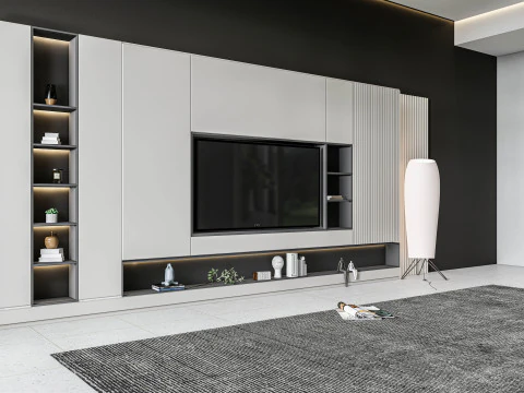 TV wall 14 3D Model