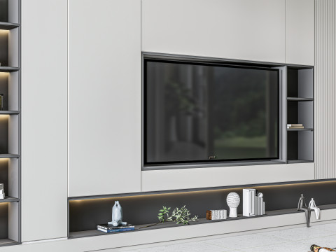 TV wall 14 3D मॉडल