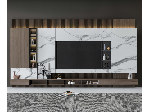 TV wall 16 3D Model