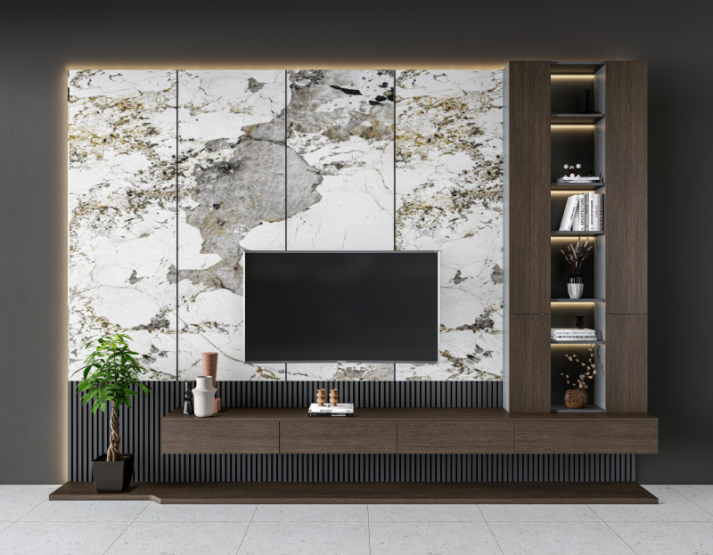 TV wall 17 3D-Modell .c4d .max .obj .3ds .fbx .stl .blend