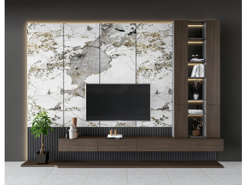 TV wall 17 3D Model