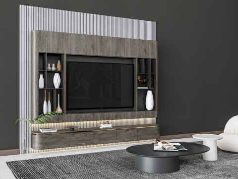 TV wall 24 3D मॉडल