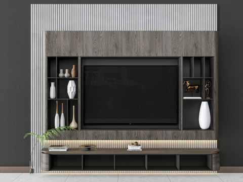 TV wall 24 3D Model