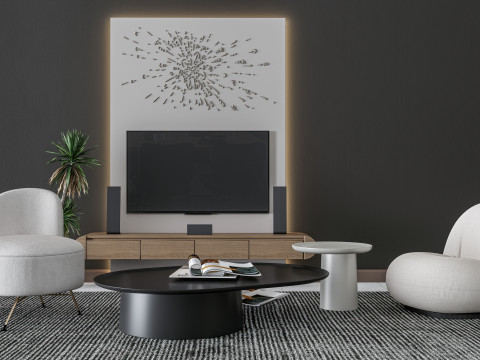 TV wall 25 3D मॉडल