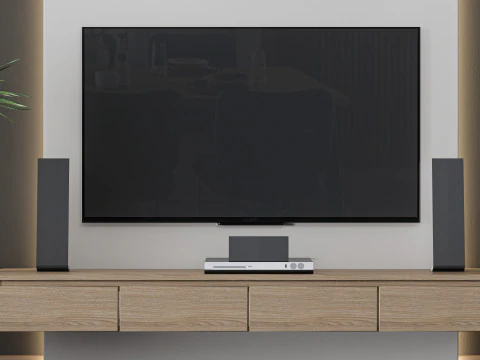 TV wall 25 3D Model
