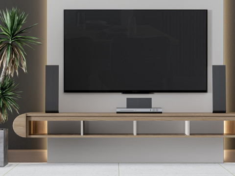 TV wall 25 3D-Modell