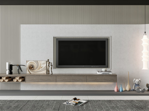 TV wall 27 3D Model
