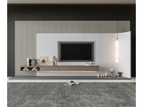 TV wall 27 3D Model
