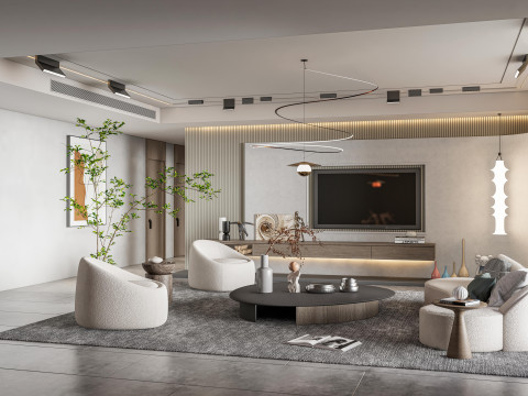 TV wall 27 3D Model
