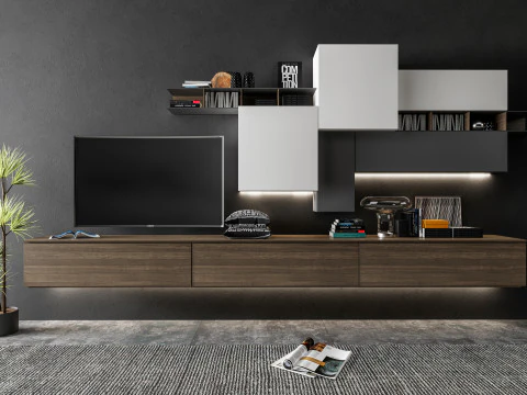 TV-Wand 32 3D Modell