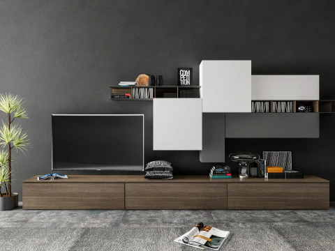 TV wall 32 3D Model