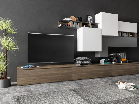 TV wall 32 3D Model
