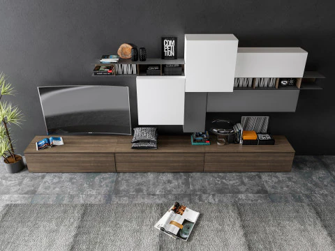 TV wall 32 3D Model
