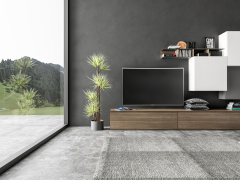 TV wall 32 3D Модель