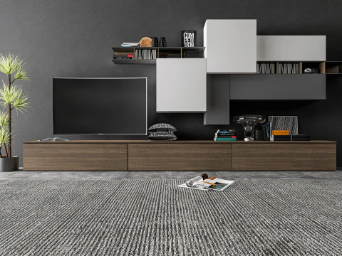 TV wall 32 3D Model