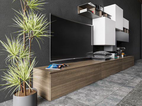 TV wall 32 3D Модель