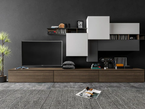 TV wall 32 3D Model