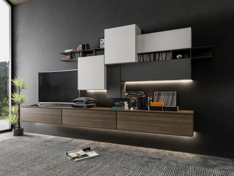 TV wall 32 3D Модель