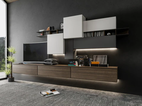 TV wall 32 3D Model