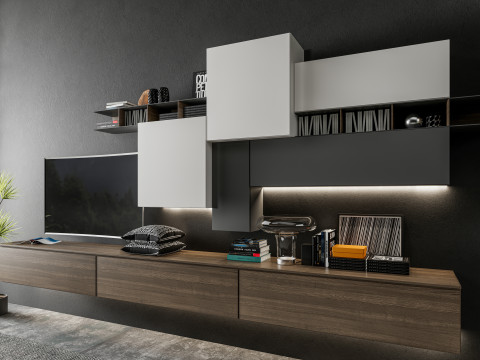TV wall 32 3D Модель