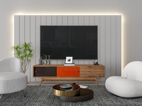 TV wall 33 3D मॉडल