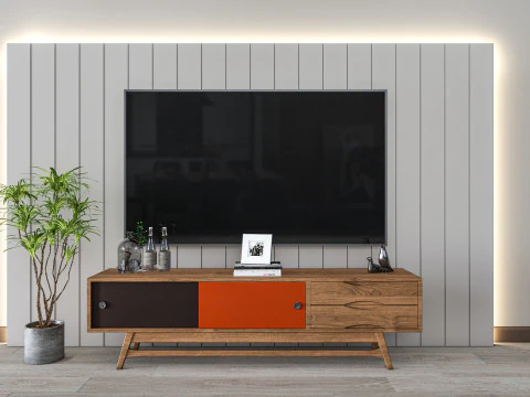 TV wall 33 3D Model