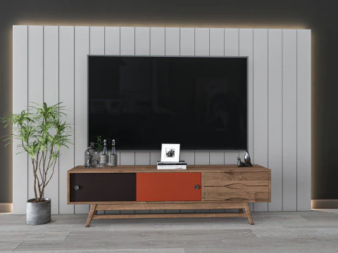 TV wall 33 3D Model