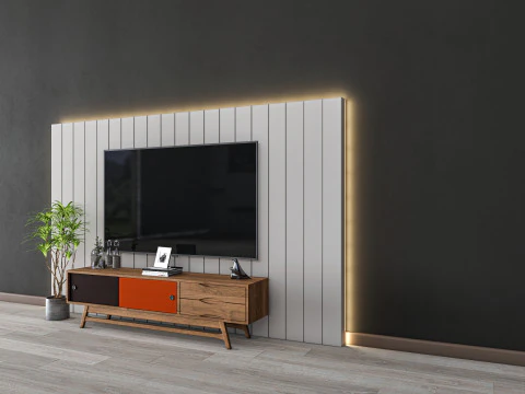 TV wall 33 3D Model