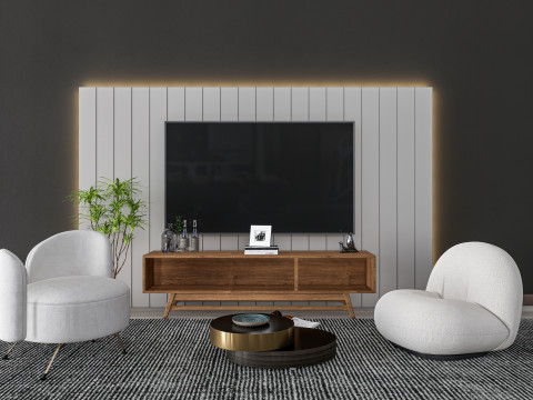 TV wall 33 Modello 3D