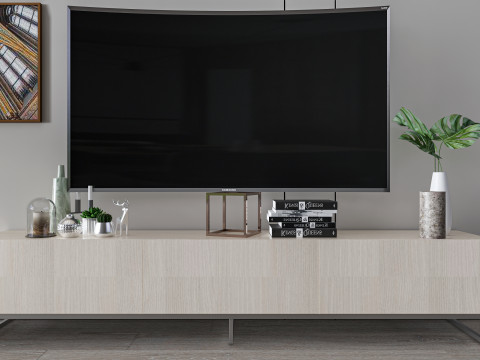 TV wall 34 3D Model