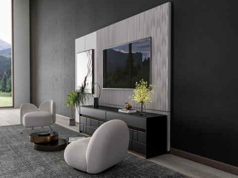 TV wall 35 3D Модель