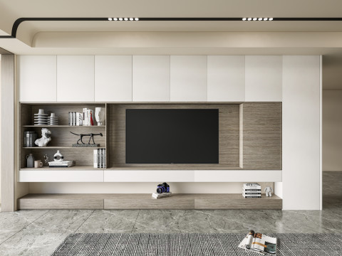TV wall 36 3D Model