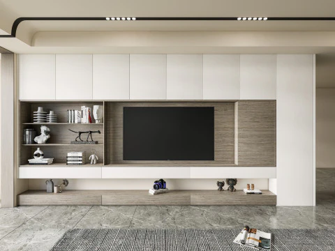TV wall 36 3D Model
