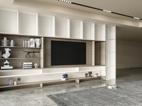 TV wall 36 3D Model