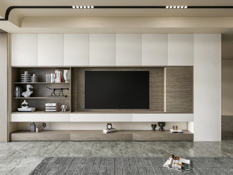 TV wall 36 3D Model